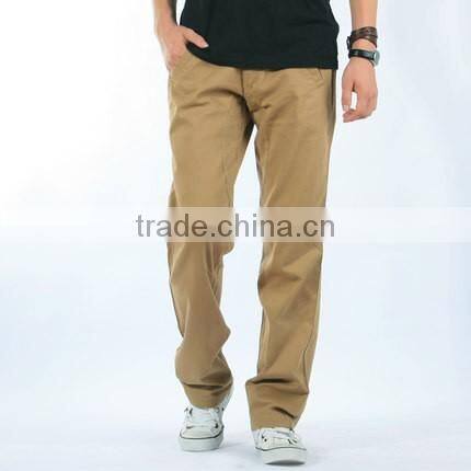 custom big size 100% cotton work trousers loose mens khaki drill cargo work pants
