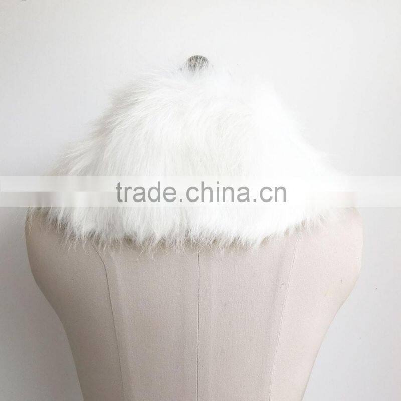 2016 new design European style with adjust leather buttons faux fur scarf woman collar