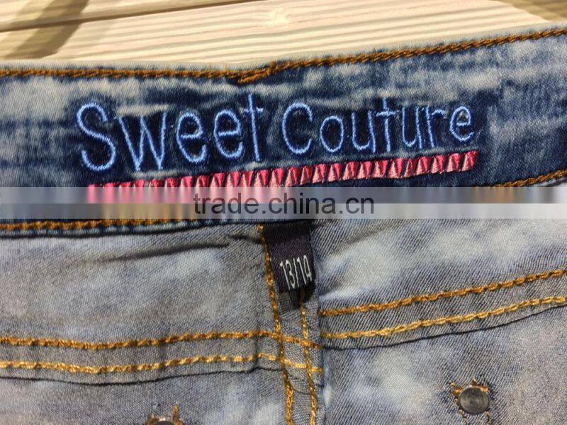 GZY New Style Fashion Ripped Jeans Women Garment Stock 2017