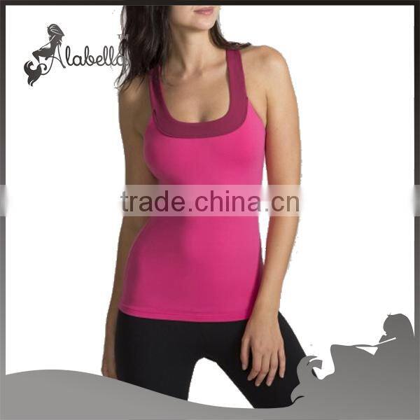 2016 new item womens tank tops of compression & running top & gym tops in bulk
