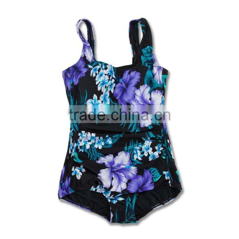 Wholesale Custom Floral Design Kids Girl Swimwear Swimsuit 2017