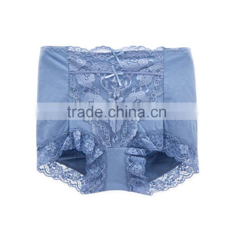 Custom Best Quality 95% Cotton 5% Spandex with Lace Sexy Fancy Woman Underwear