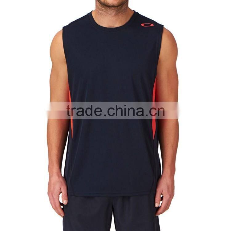 mens sports singlets with sublimation print, Italy ink, dry fit running mens singlets