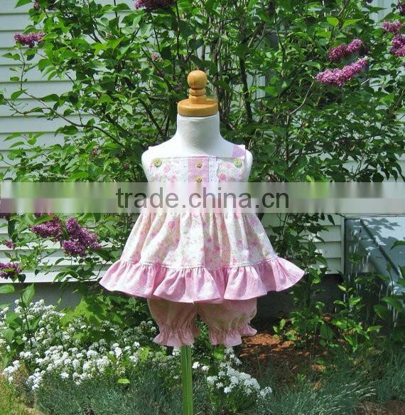 Wholesale pink flower name brand boutique clothing unique baby names pictures of baby suit for kids wear