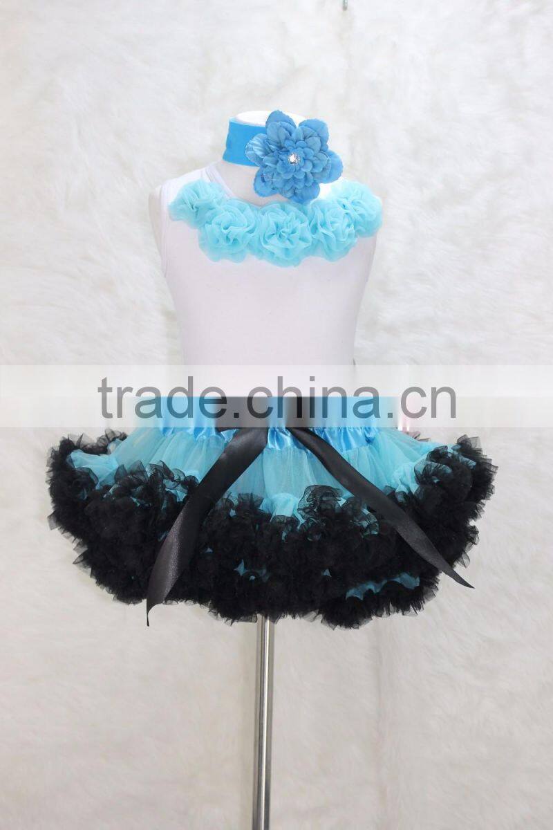 New design tutu pettiskirt set for girls, small fresh summer wear girl's super fluffy pettiskirt set