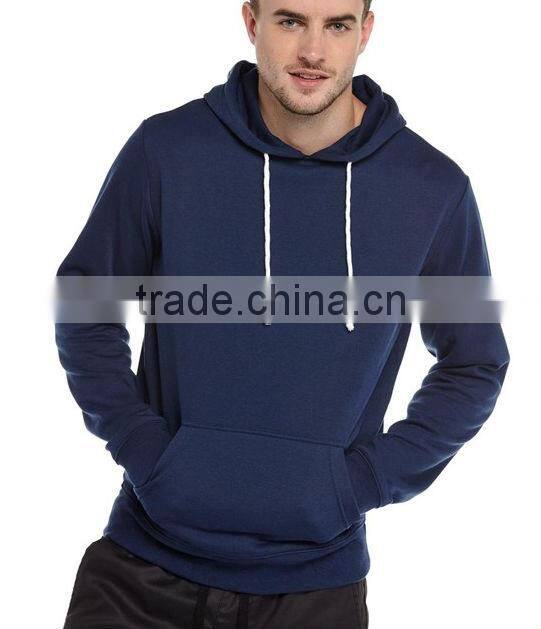 wholesasle new design preshrunk plain mens 100% Cotton hoodie
