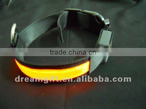 Glow in the night flashing Led dog Collar 4 size cheap price