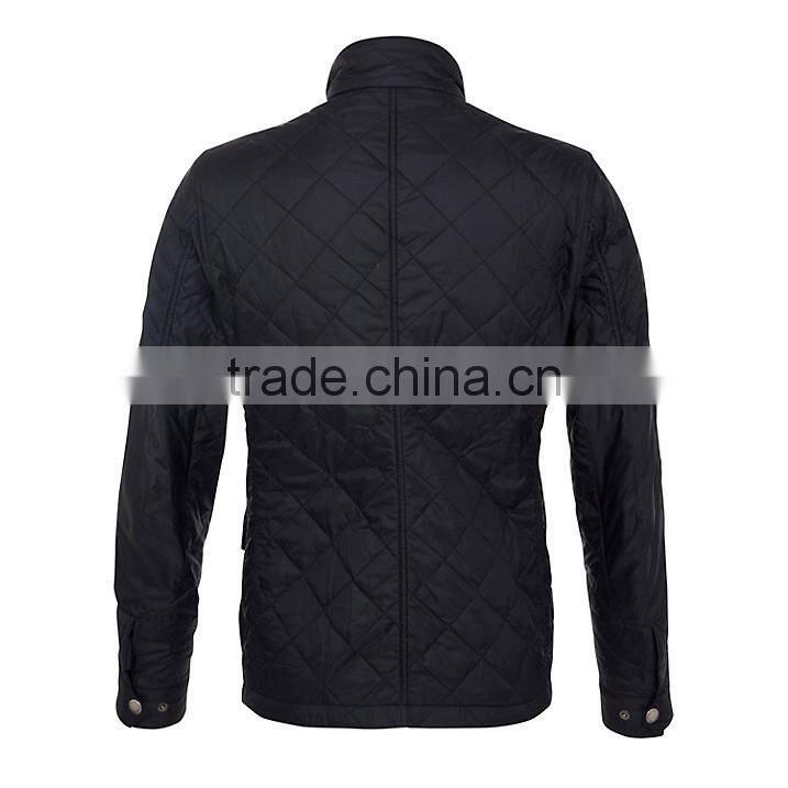 Men Lightweight Stand Collar Quilted Padding Jacket