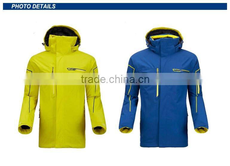 100%Polyester Ski Jacket Customized Ski Clothing Outdoor Clothing