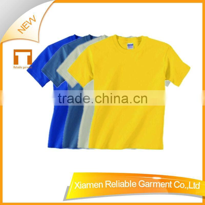 2016 160GSM plain t-shirt for children OEM/ODM with good quality all kinds of color