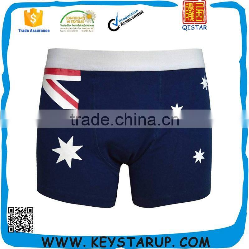 Free Samples Man Boxer Cotton Shorts Elastic Brand Underwear Suit