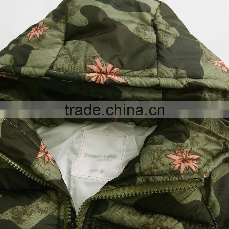 Fashion Children Winter Army Jacket With Cheap Price