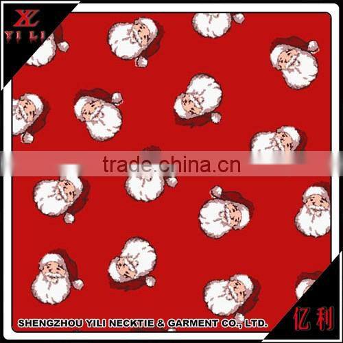 Christmas Hanky By Silk Polyester printing or Woven Pocket Square