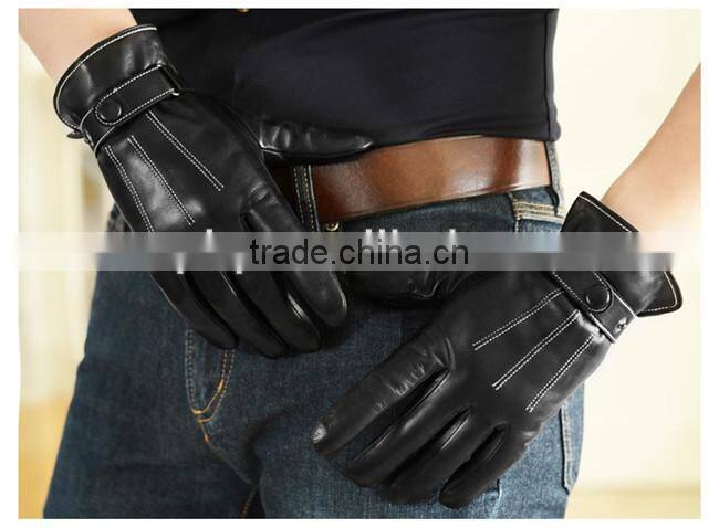 high quality men leather gloves