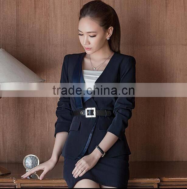 custom female clothes ladies dress latest office uniform design 2017