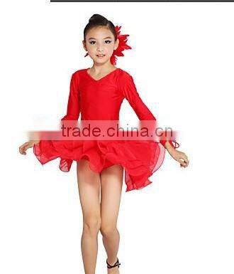 Burning!!children latin danceChina Western Kids Stage Performance Children Girl Latin Dance Dress