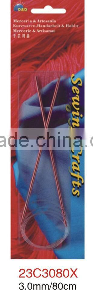 D&D Colorful Aluminun Circular Knitting Needle From 2.0mm to 12.0mm