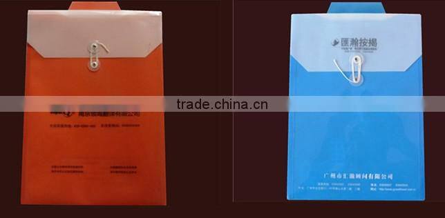 a4 a5 PP plastic clear folder with button