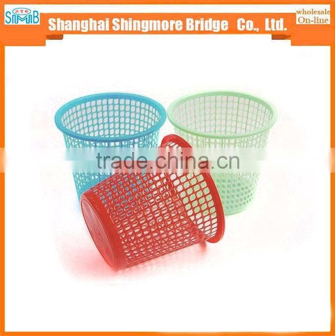 cheap wholesale high quality plastic mesh trash basket