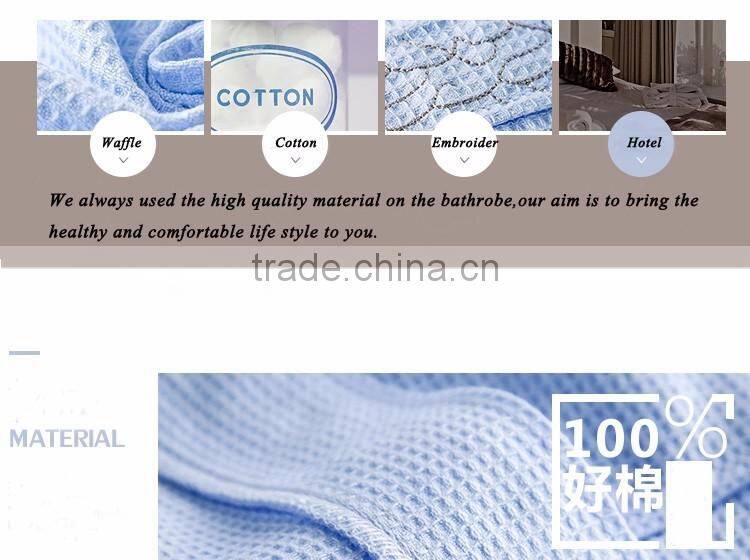 Fancy bathrtobe cotton robes waffle