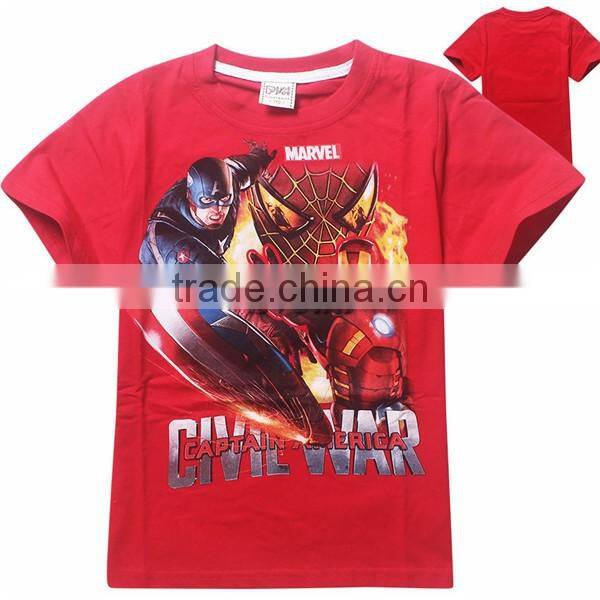 Super hero cartoon T-Shirt for kids, Spider man Design T-Shirt cheap price, Children's cotton T-Shirts