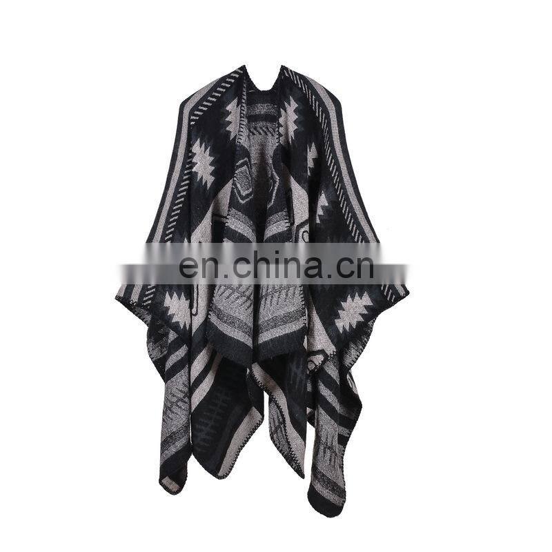 Puzzle Cloak Fashion Thickening Lengthened Warm Shawl