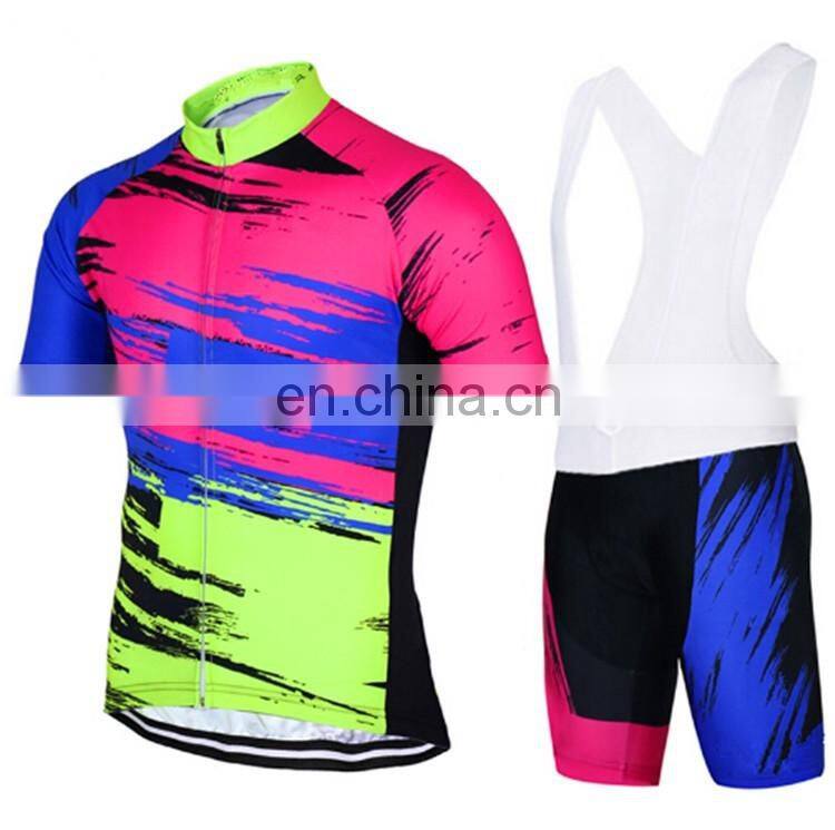 New fashion Riding jersey cycling bib shorts printed Bicycle Sportswear Bike Bib Shorts 3D Coolmax Padded
