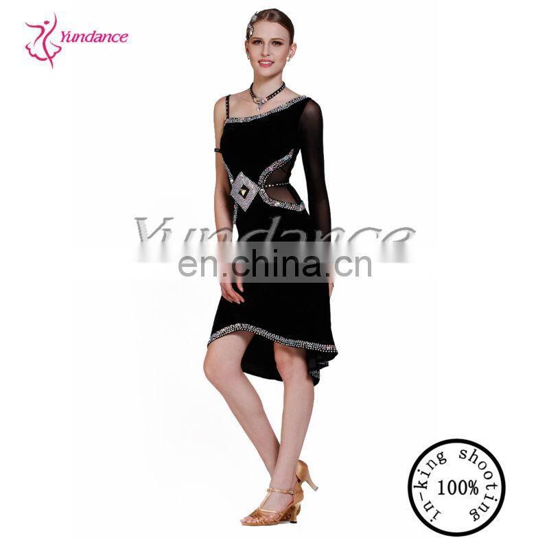L-13119 China Sexy Black ballroom dress