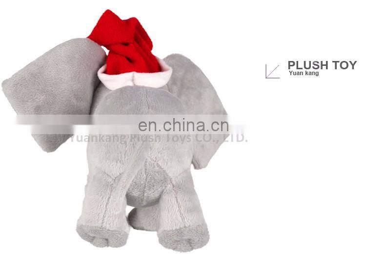 Wholesale christmas stuffed lovely plush elephant toys with big ears