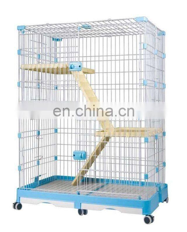 Cat Cages with Climbing Ladders & Rest Benches, Indoor Cat Home Cages in Small-Medium-Large single-double-three layer