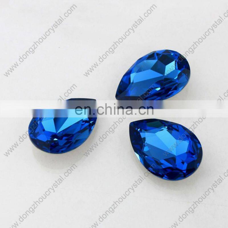 full colors mix sizes color tear drop fancy pointback glass rhinestones