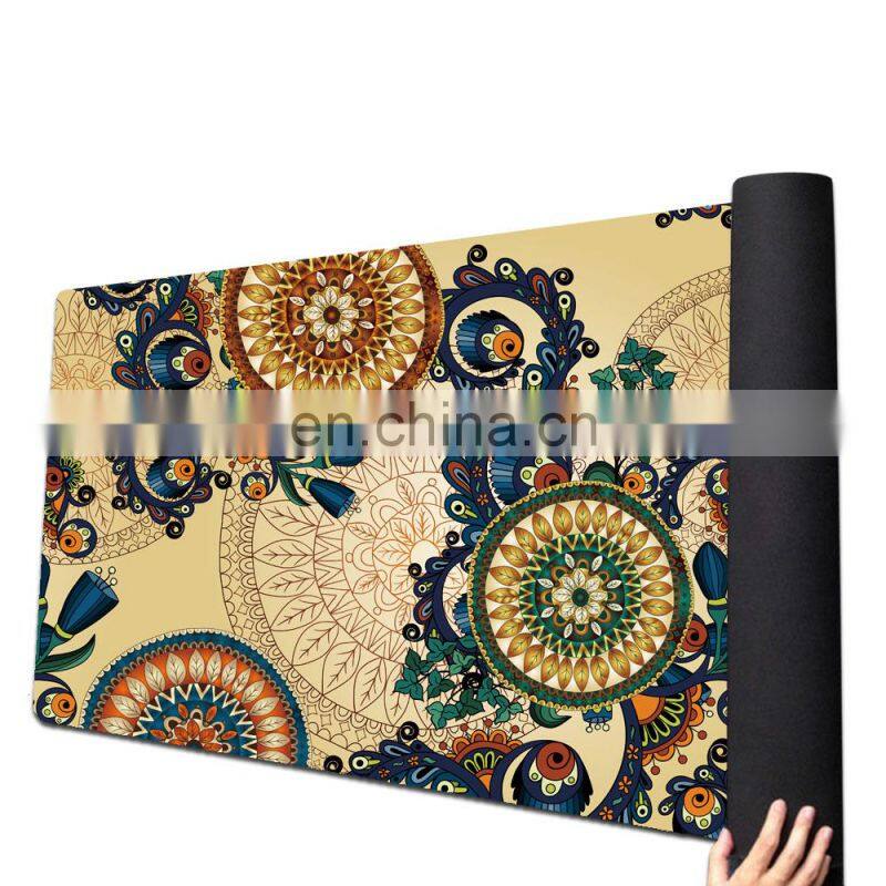 High Quality Customized  Digital Printing Organic Rubber Yoga mat