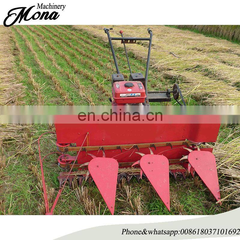 Diesel engine hand walking tractor wheat and rice harvester/reaper binder