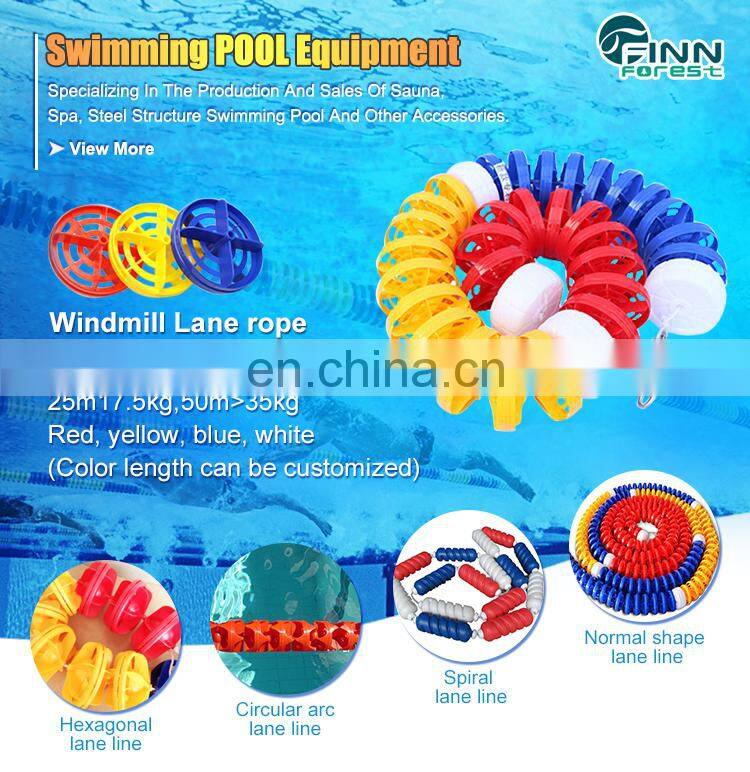 High Quality 11CM Colorful Normal Swimming Pool Lane Rope