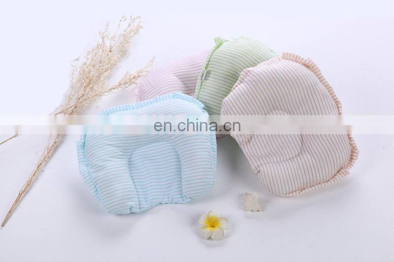 Baby pillow Amazon hot sell Comfortable cotton washed Cotton Sleeping Feather Baby Neck Pillow