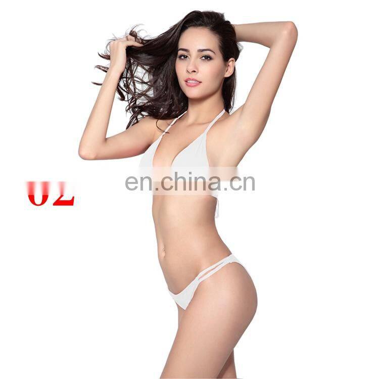 cheaper Swimwear for women swimsuit swimsuits Sexy Bikini for women Beach clothing Hotsale solid string bikini two piece