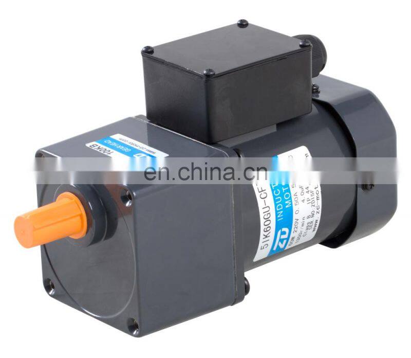 ZD 60W AC Single Phase 220V Induction Gear Motor for Face Mask Making Machine 5IK60GN-C/5GN7.5K