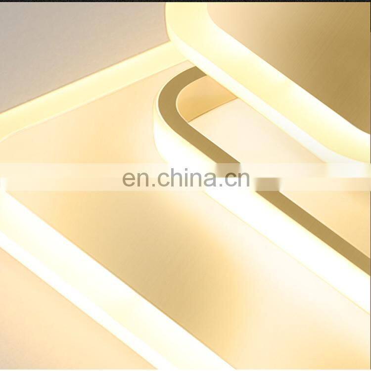 2020 zhongshan guzhen square shade decoration acrylic ceiling lamp for indoor
