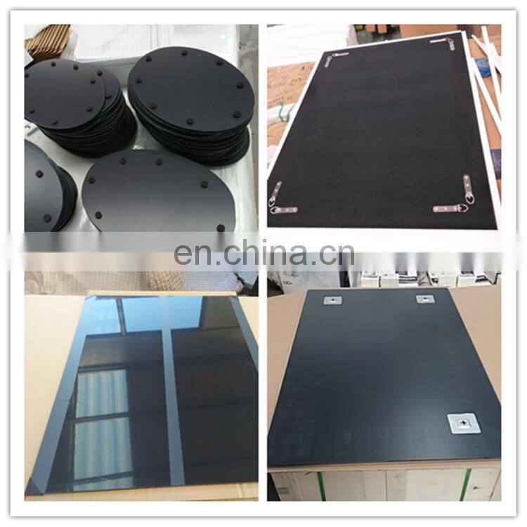 High quality glass candle plate round mirror candle holders for romantic decoration