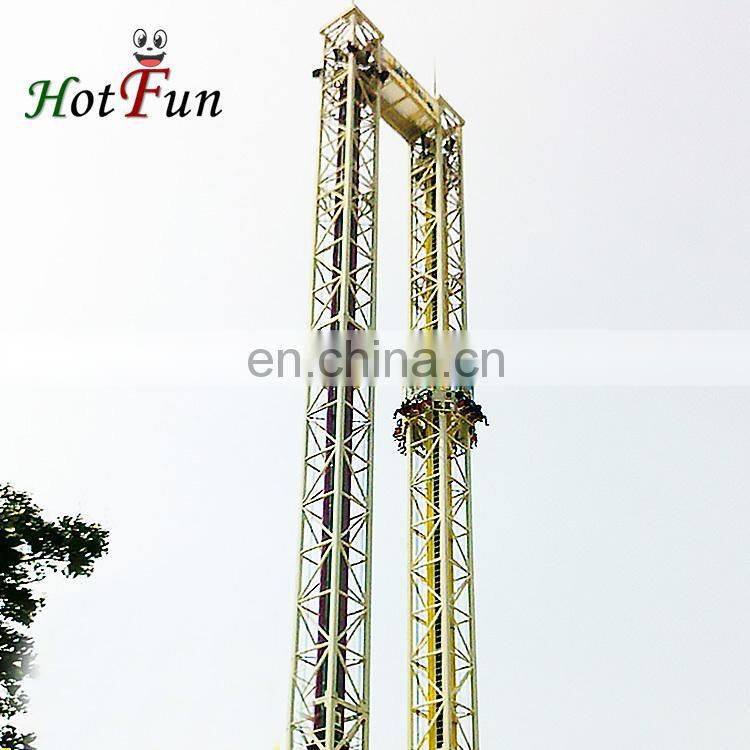 Amusement park equipment attraction double flying launch tower rides for sale