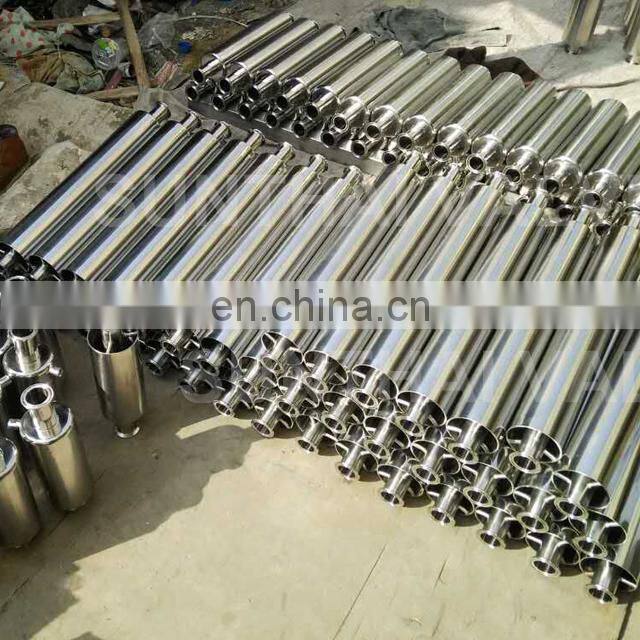 stainless steel sanitary tri clamp spool plumb fitting for distilling equipment