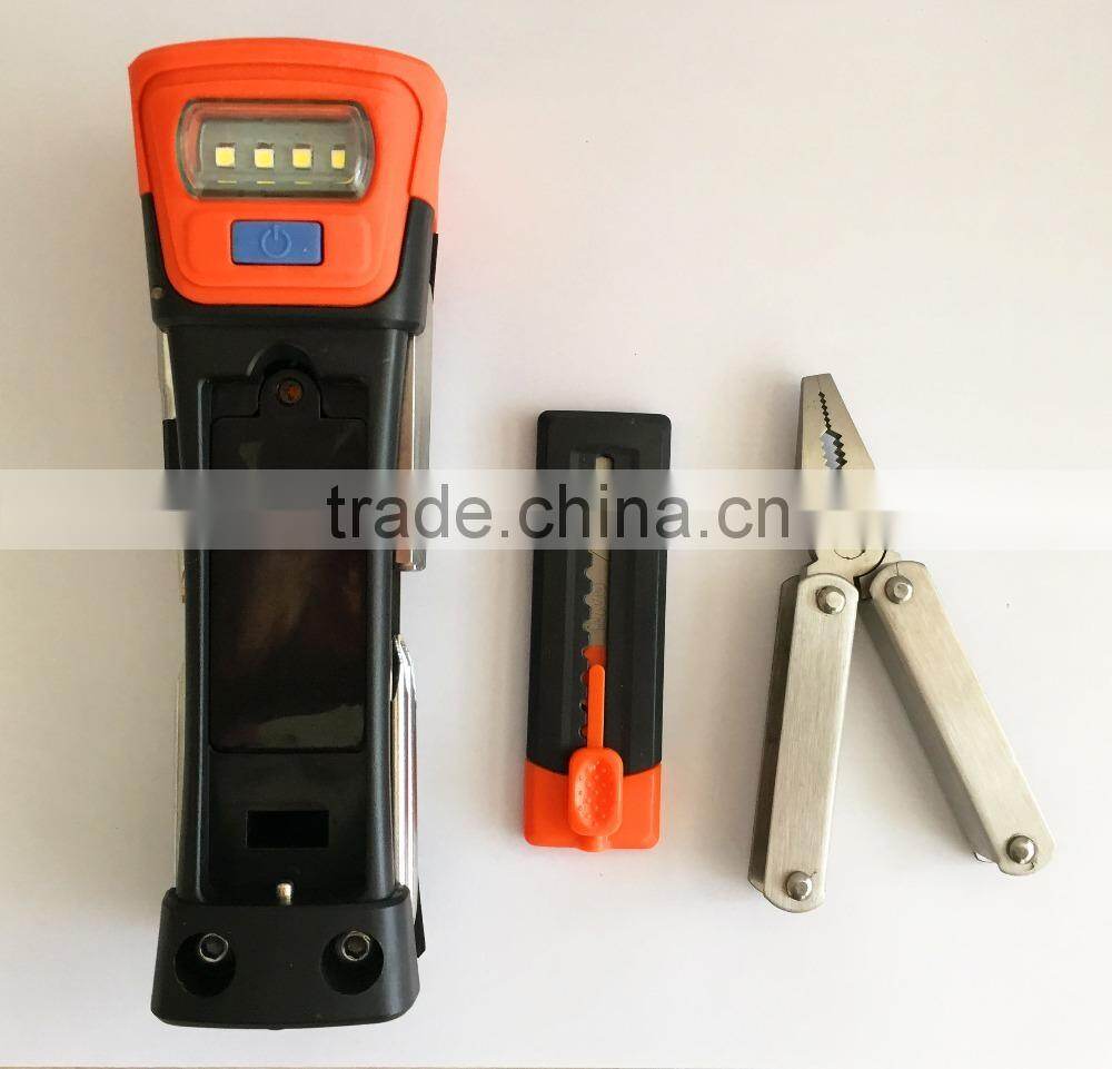 Portable emergency multi function tool flashlight