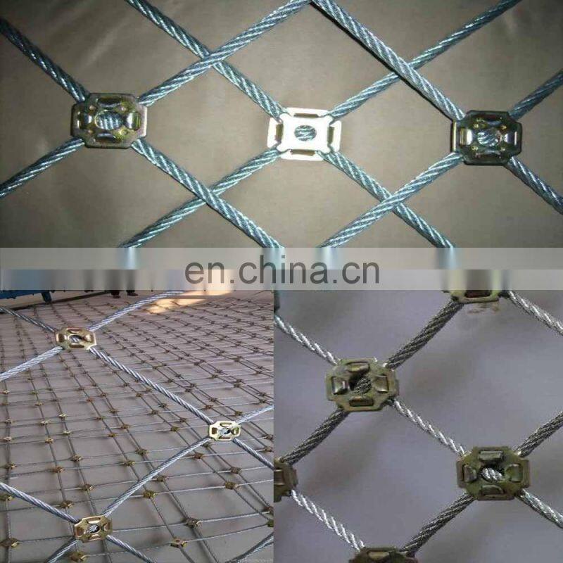 Factory direct sale wire rope mesh for slope stability