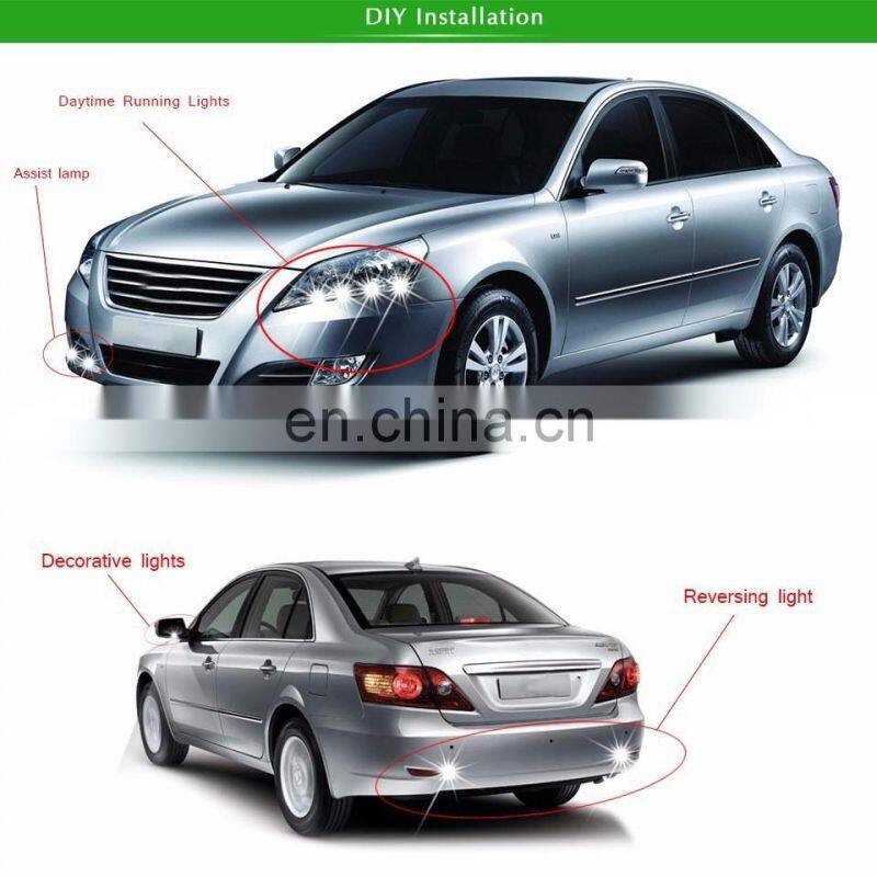 1PCS 23MM LED Eagle Eye Light Daytime Running DRL Tail Backup Light Car Motor