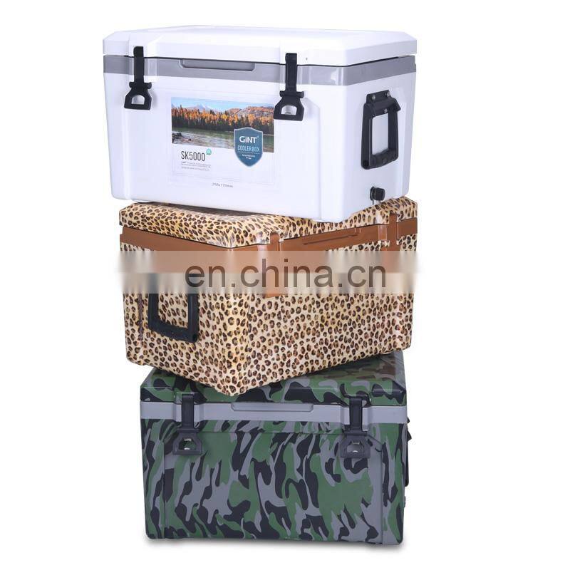 Insulated wholesale Hot selling Eco friendly Outdoor 50L Waterproof Portable cooler box For Camping fishing
