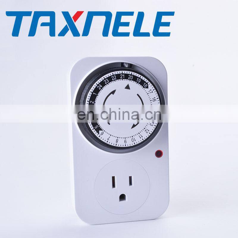 24 Hour Mechanical Timer Switch US standard Socket Mechanical Timer 110V 125V 15A US plug Electrical Program Timer Power Switch