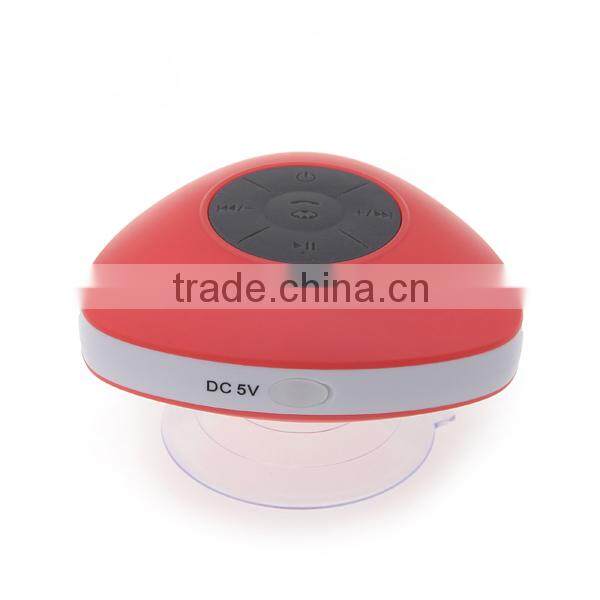 Waterproof suction cup bathrooms wireless bluetooth speaker