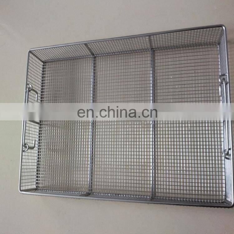 stainless steel wire mesh washing basket metal basket strainer