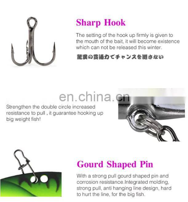 wholesale various colours 58mm 11g metal VIB fishing lure