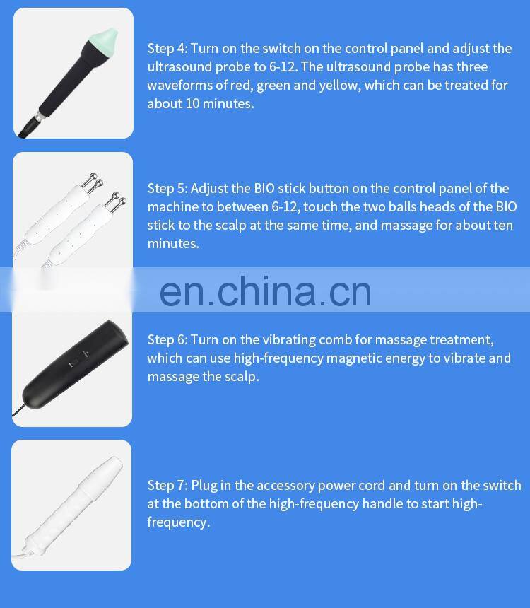 7 IN 1 Professional Hair Care Machine Hair Follicle Detection Scalp Massager Scalp Treatment Hair Growth Instrument